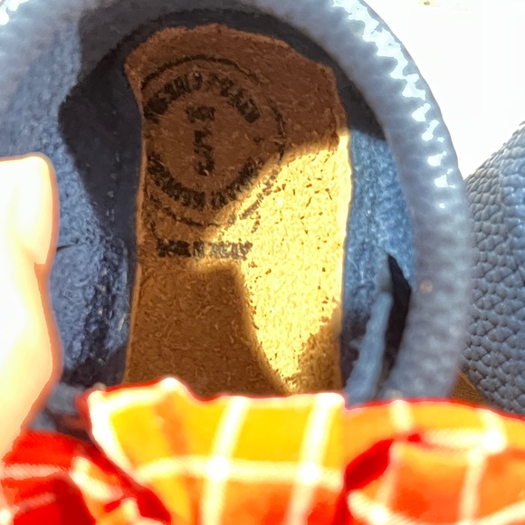 New! Freshly Picked knotted bow moccasins blue jean - Picture 4 of 4